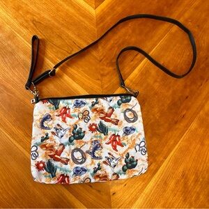 Western Print Crossbody Bag